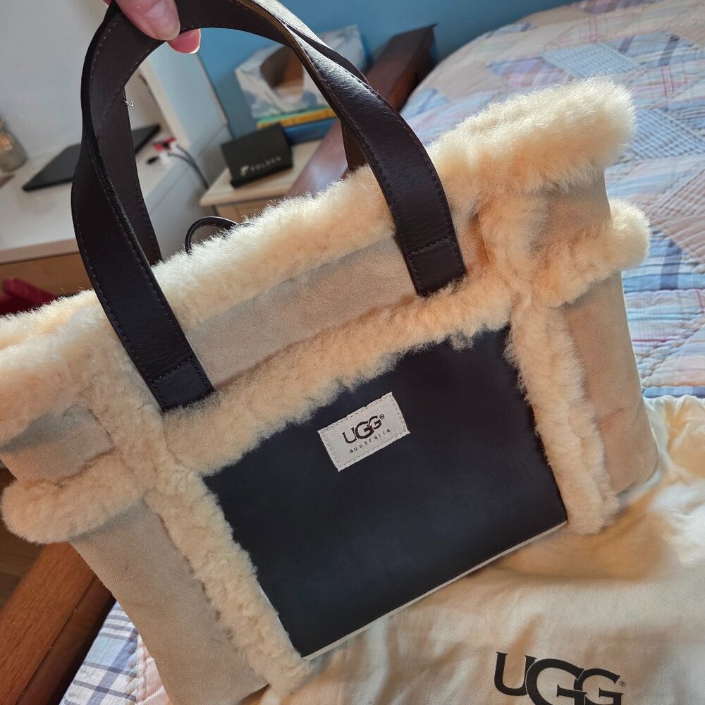 Ugg Australia Shearling Sherpa Bag Light Beige